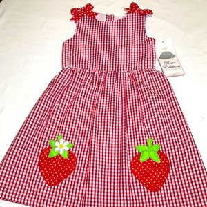 RARE EDITIONS- red/white checked dress